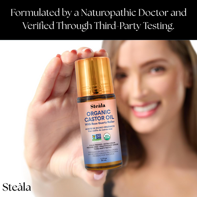 Steàla GoldenRoot Roll-On & Brow Set