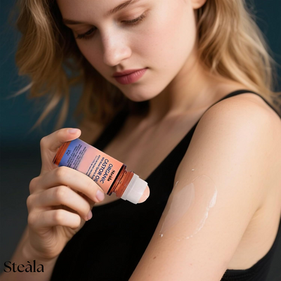 Steàla GoldenRoot Roll-On & Brow Set