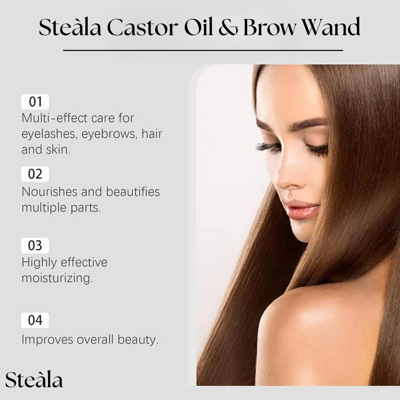 Steàla GoldenRoot Roll-On & Brow Set